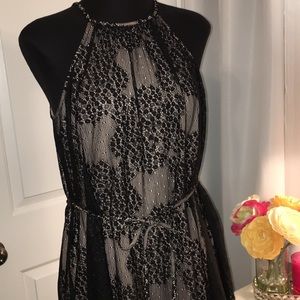 NYC&Co Lace Overlay Dress